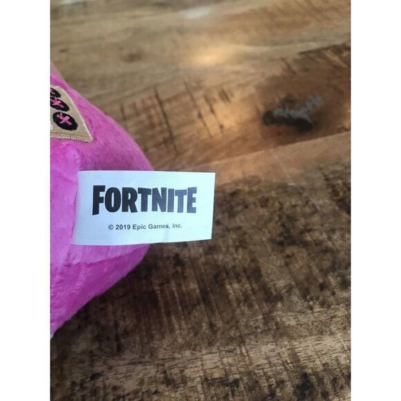 Fortnite Cuddle Team Leader Plush Pink Bear Head Epic Games Russ  Gift Stocking - Picture 4 of 7